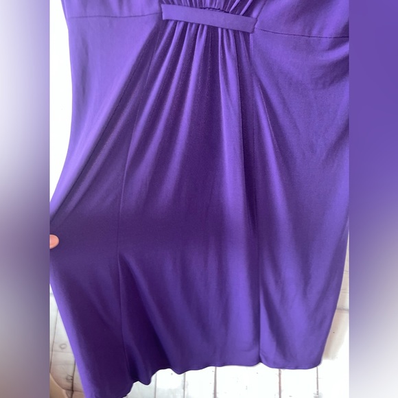 Sangria Dark Purple long sleeve dress size 14 - Picture 7 of 11